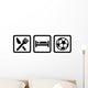 Eat Sleep Soccer Football Wall Decal