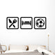 Eat Sleep Soccer Football Wall Decal