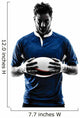 Rugby Man Player Silhouette Wall Decal