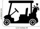 Golf Cart with Clubs Wall Decal