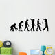 Golfing Evolution Golf Wall Decal Sticker Set Panoramic Wall Decal