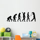 Golfing Evolution Golf Wall Decal Sticker Set Panoramic Wall Decal