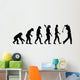 Golfing Evolution Golf Wall Decal Sticker Set Panoramic Wall Decal