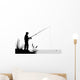 Fishing Illustration Wall Decal