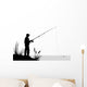 Fishing Illustration Wall Decal
