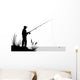 Fishing Illustration Wall Decal