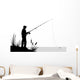 Fishing Illustration Wall Decal
