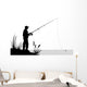 Fishing Illustration Wall Decal