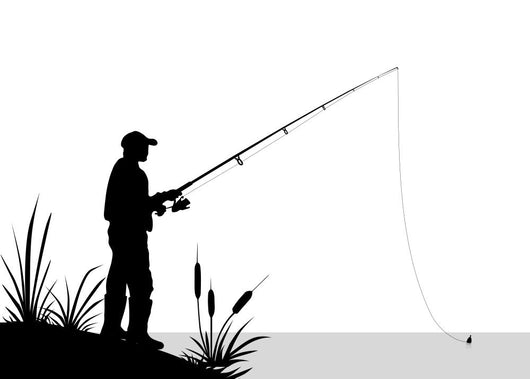 Fishing Illustration Wall Decal