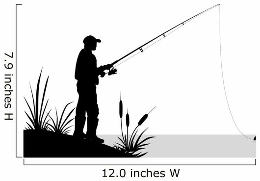 Fishing Illustration Wall Decal