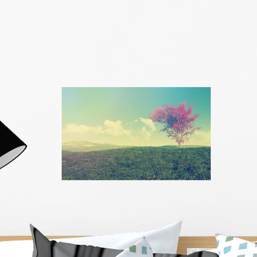 Maple Tree Landscape with Wall Decal