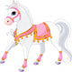 Beautiful White Royal Horse Wall Decal