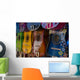 Row Colorful Guitars Display Wall Decal