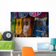 Row Colorful Guitars Display Wall Decal