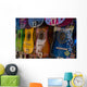 Row Colorful Guitars Display Wall Decal