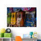 Row Colorful Guitars Display Wall Decal