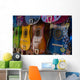 Row Colorful Guitars Display Wall Decal
