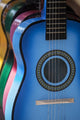 Row Colorful Acoustic Guitars Wall Decal