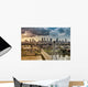 City Warsaw Skyline behind Wall Decal