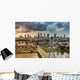 City Warsaw Skyline behind Wall Decal