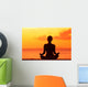 Wellness Woman Doing Zen Wall Decal