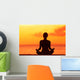 Wellness Woman Doing Zen Wall Decal