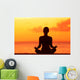Wellness Woman Doing Zen Wall Decal