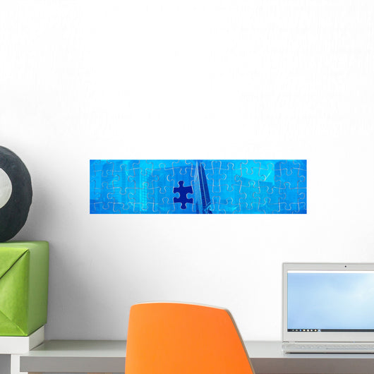 Banner Find Missing Piece Wall Decal