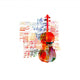 Colorful Cello Design Wall Decal