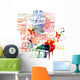Colorful Piano Design Wall Decal