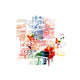 Colorful Piano Design Wall Decal