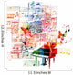 Colorful Piano Design Wall Decal