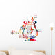 Colorful Lyre Design Wall Decal