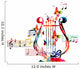 Colorful Lyre Design Wall Decal