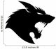Werewolf Profile Wall Decal