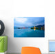 Landscape Sun Moon Lake Wall Decal