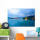 Landscape Sun Moon Lake Wall Decal