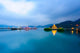 Landscape Sun Moon Lake Wall Decal
