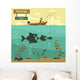 Fishing Boat Fishing Design Wall Decal