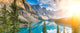 Moraine Lake Rocky Mountains Wall Decal Panoramic Wall Decal