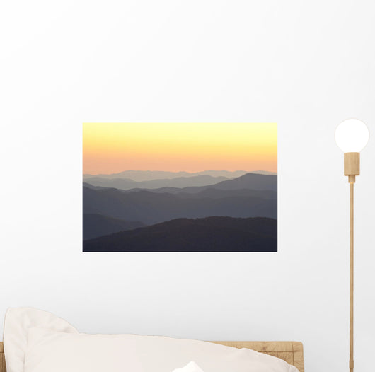 Layers Sunrise Mountains Smokies Wall Decal