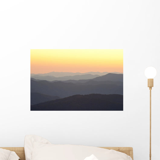 Layers Sunrise Mountains Smokies Wall Decal