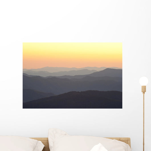 Layers Sunrise Mountains Smokies Wall Decal