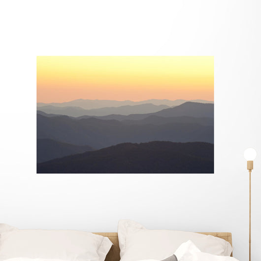 Layers Sunrise Mountains Smokies Wall Decal
