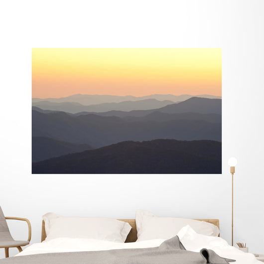 Layers Sunrise Mountains Smokies Wall Decal