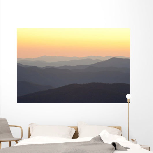 Layers Sunrise Mountains Smokies Wall Decal