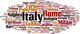 Italy Word Cloud Wall Decal