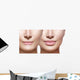 Before and after Lip Wall Decal Design 2
