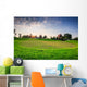 Golf Field Sunset Wall Decal