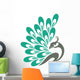 Beauty Peacock Logo Vector Wall Decal